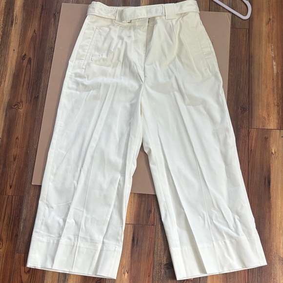 Banana Republic Cream Wide-Leg Pants Sz 14 - Picture 3 of 11